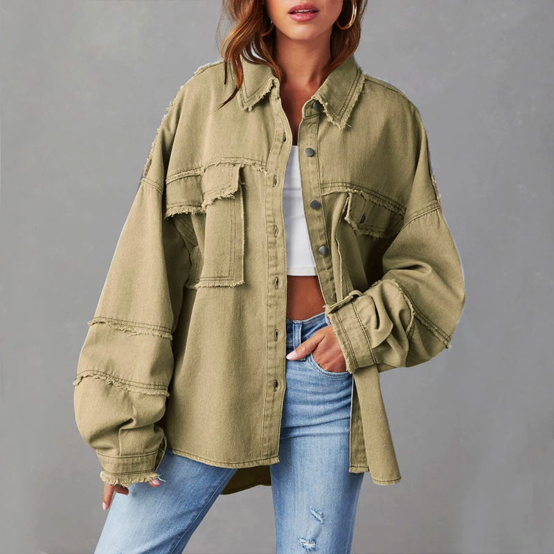 Stylische Damen Denimjacke Trendy Design