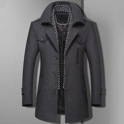 Men's Modern One-Shoulder Coat Design