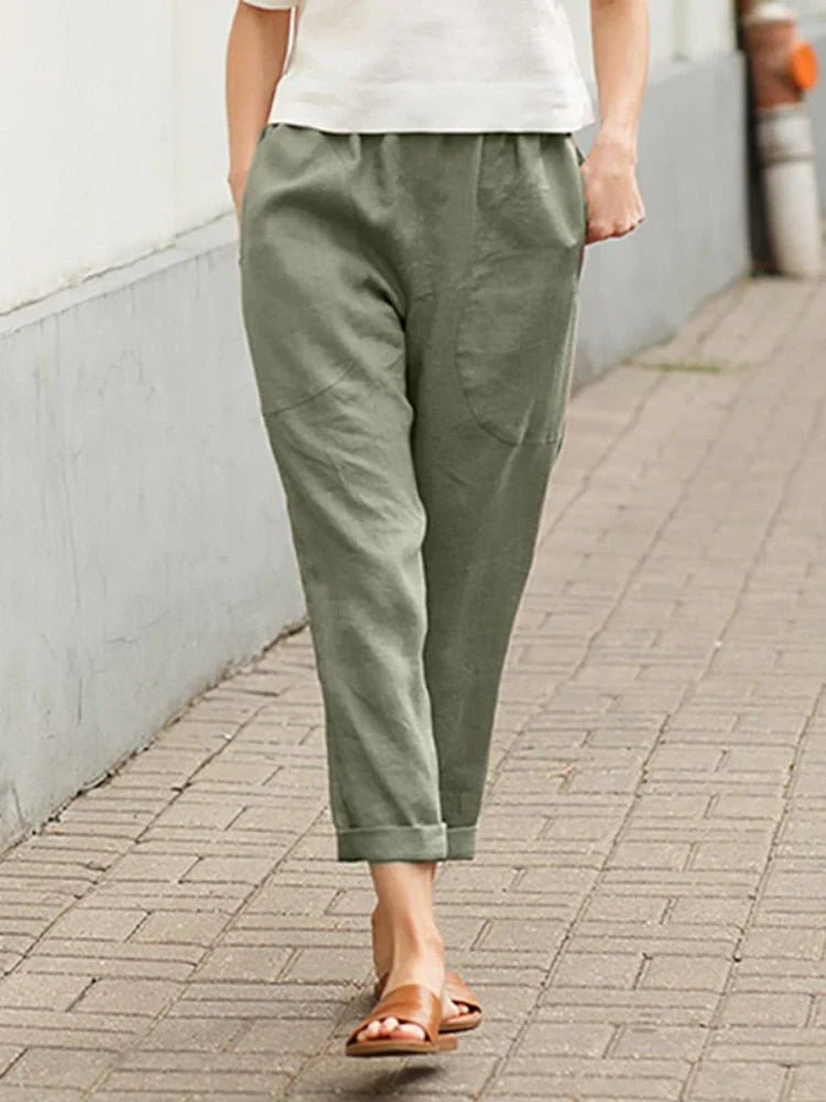 Elegant Women's Slim Fit Trousers