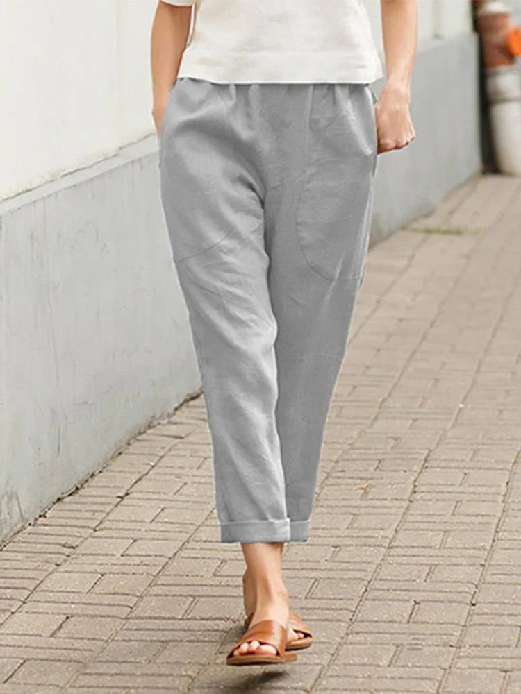 Elegant Women's Slim Fit Trousers