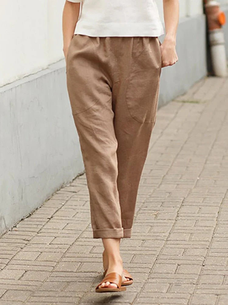 Elegant Women's Slim Fit Trousers