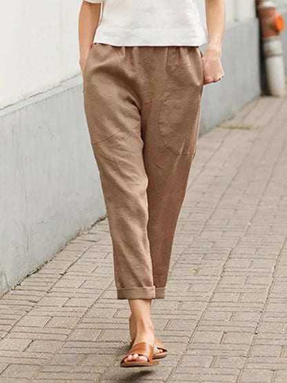 Elegant Women's Slim Fit Trousers