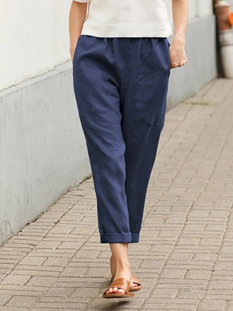 Elegant Women's Slim Fit Trousers
