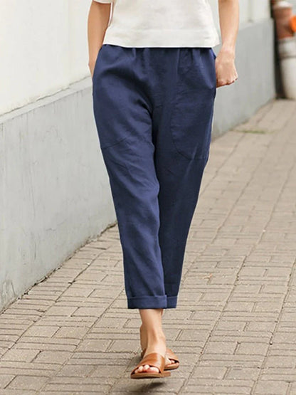 Elegant Women's Slim Fit Trousers