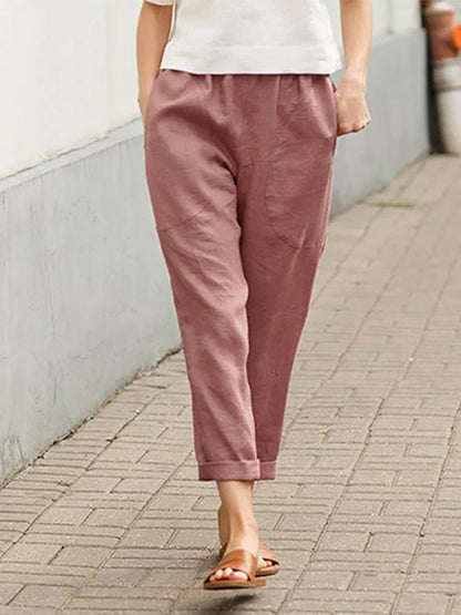 Elegant Women's Slim Fit Trousers