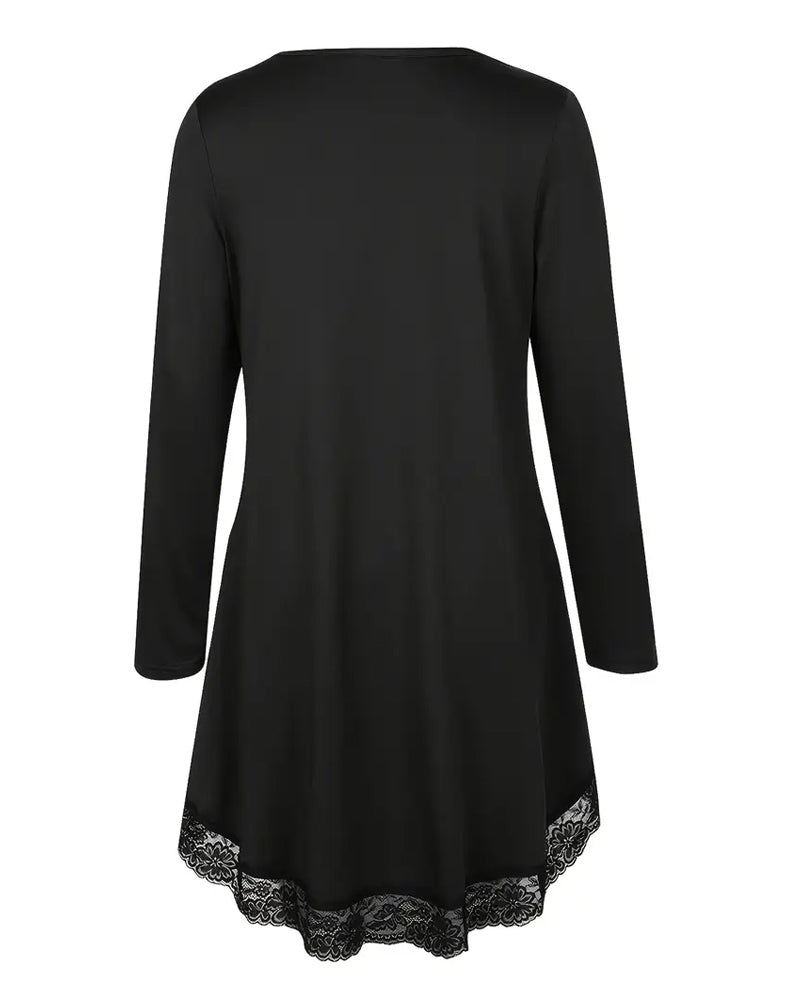 Stylisches Oberteil Langarm Mesh Trend - IdealeKleiden