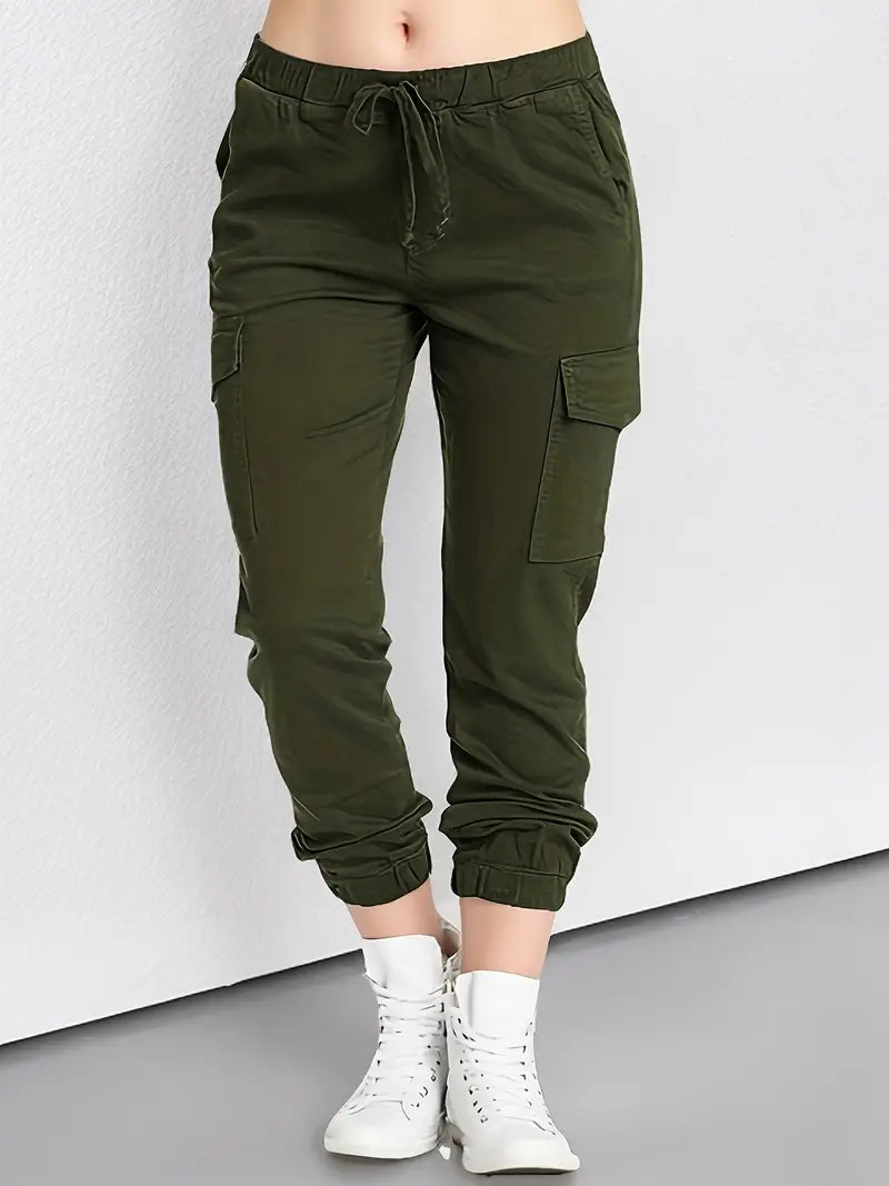Scarlett - Spring Trousers Cotton Elastic