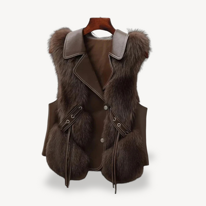 Women's Lined Faux Fur Vest