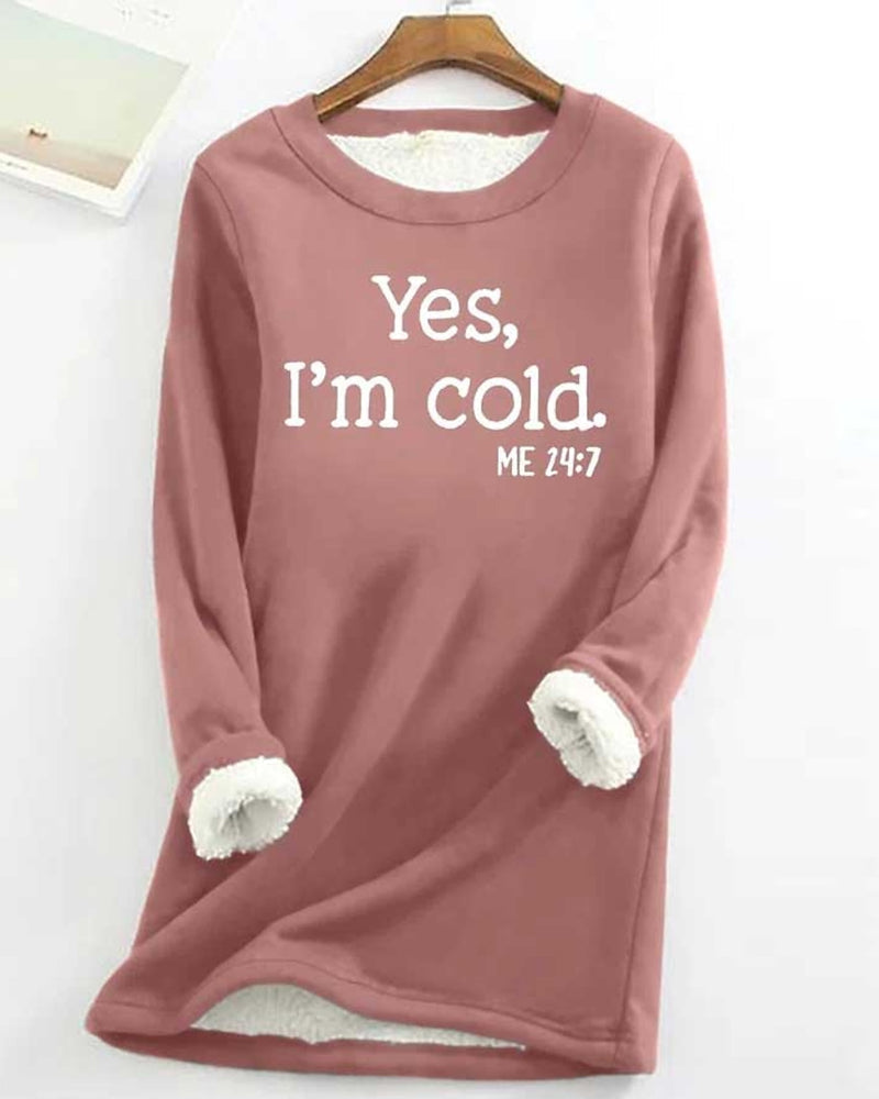 Trendy Sweatshirt English Text Print