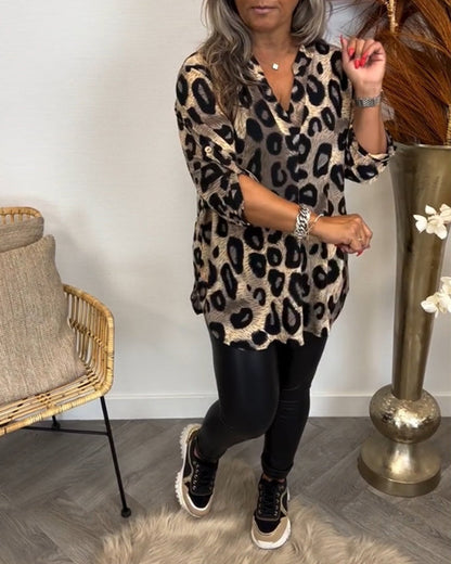 Leopard Print Dress for Women Elegant Pattern