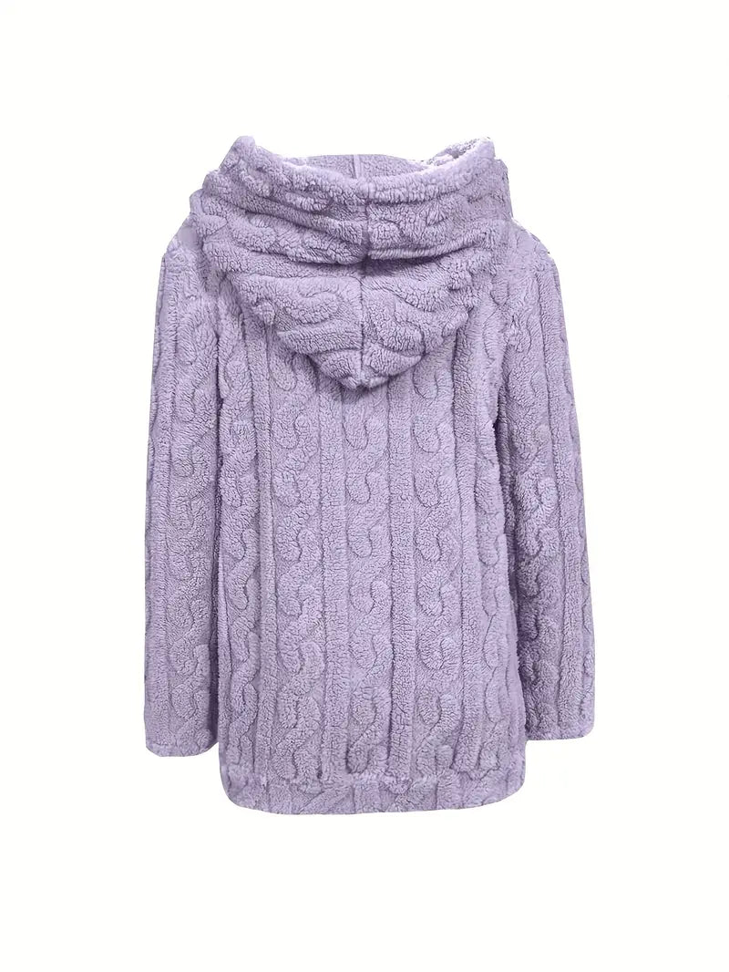 Kapuzenpullover Weich Bequem Mit Reißverschluss - IdealeKleiden