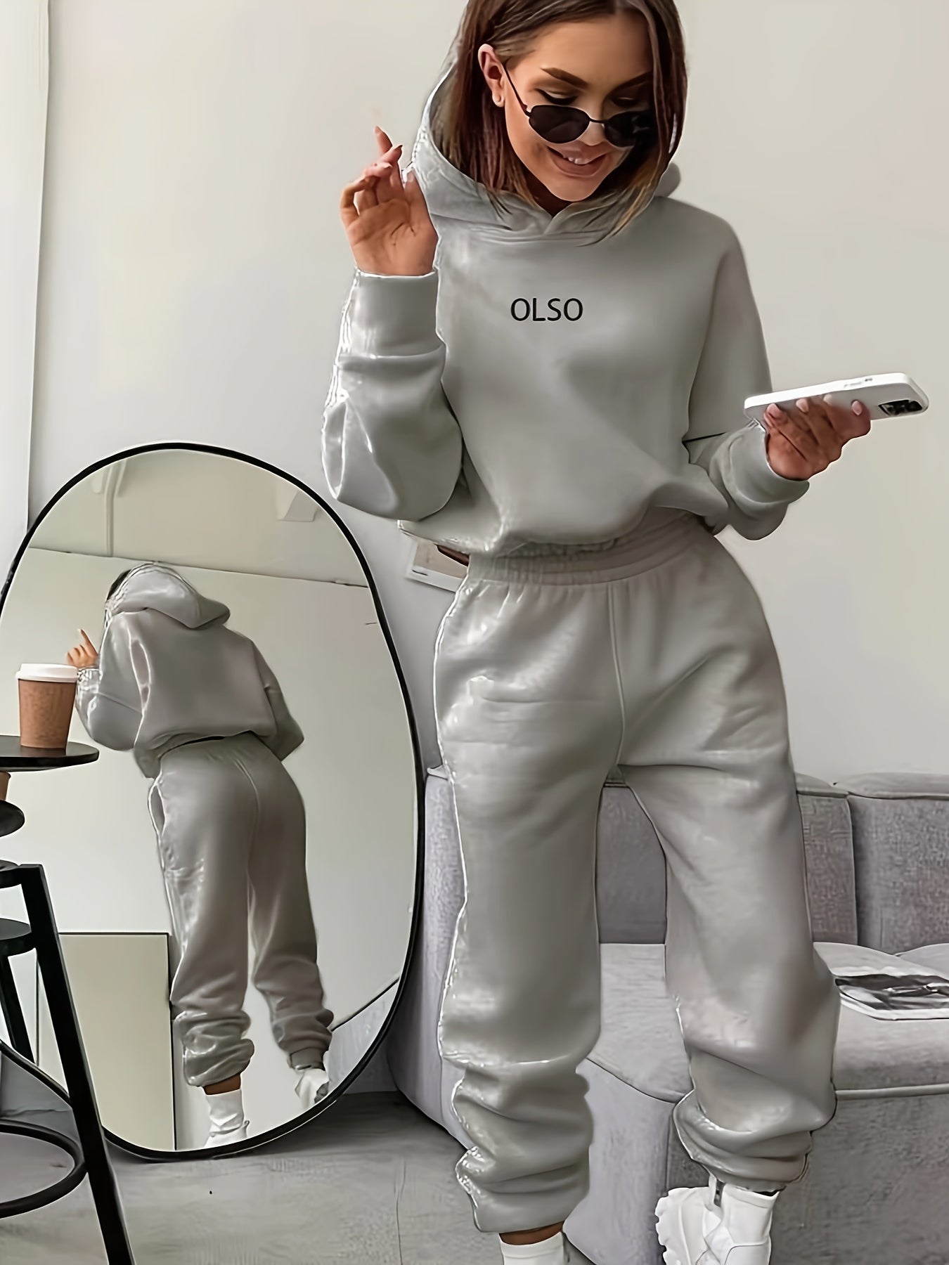 Women's Tracksuit Set: Hoodie and Jogging Pants