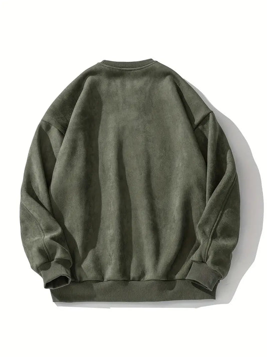 Herren Pullover Warm Rundhals Classic - IdealeKleiden