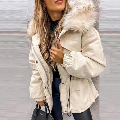 Warm-lined women's winter coat