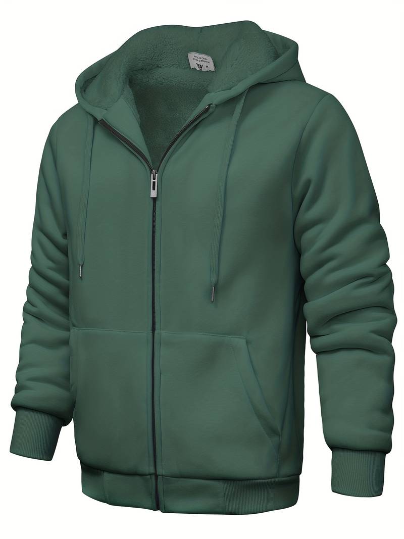 Plain modern hoodie with zipper