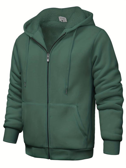 Plain modern hoodie with zipper