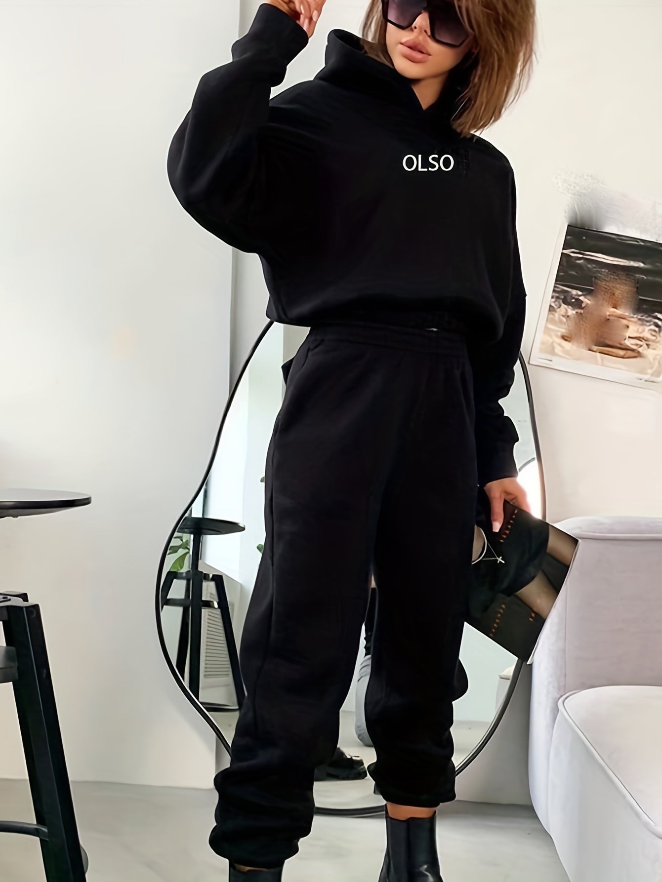 Women's Tracksuit Set: Hoodie and Jogging Pants