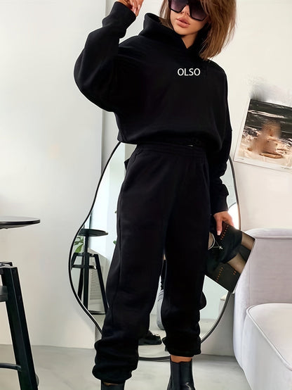 Women's Tracksuit Set: Hoodie and Jogging Pants