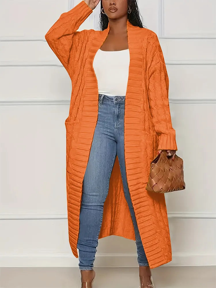 Women's Long-Sleeved Knitted Vest