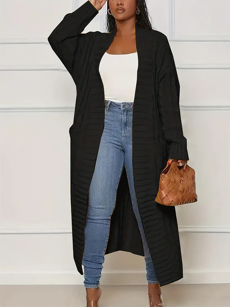 Women's Long-Sleeved Knitted Vest