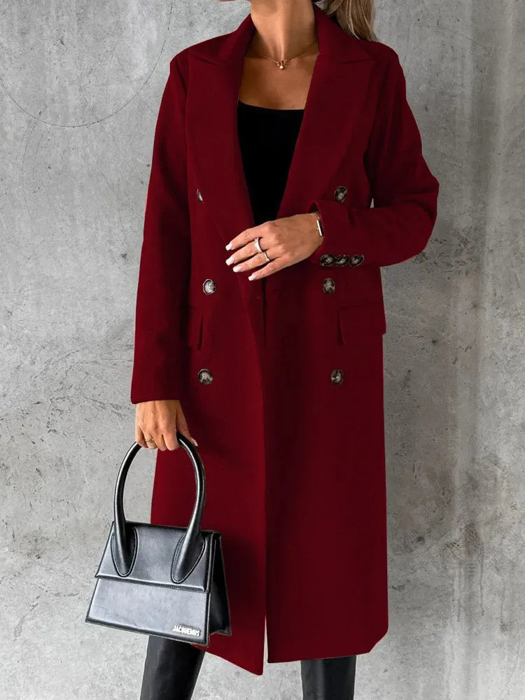 Women's Elegant Lapel Winter Jacket