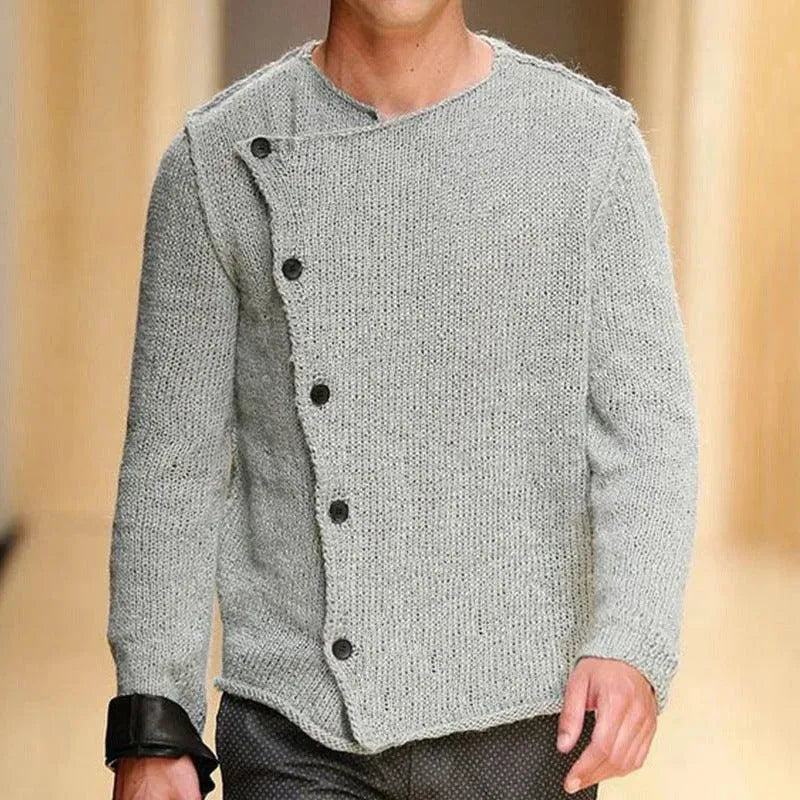Herren Strickjacke Bequem Pullover - IdealeKleiden