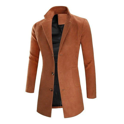 Men's Long Tailored Elegant Coat