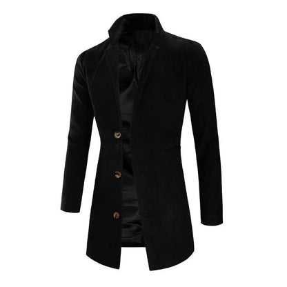 Men's Long Tailored Elegant Coat