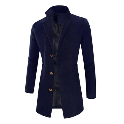 Men's Long Tailored Elegant Coat