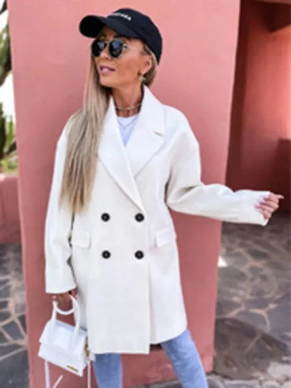 Stylish Women's Double-Breasted Winter Parka