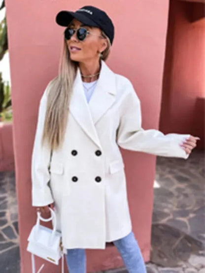 Stylish Women's Double-Breasted Winter Parka