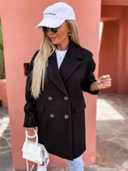 Stylish Women's Double-Breasted Winter Parka