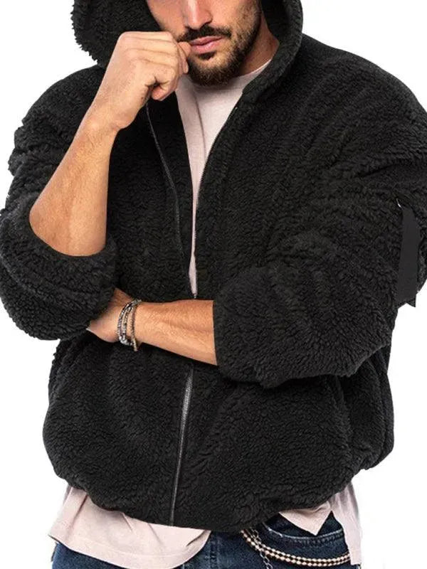 Men's Winter Jacket Double Hood Warm Insulated