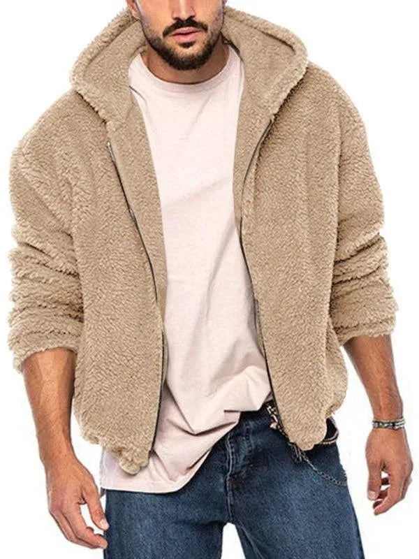 Men's Winter Jacket Double Hood Warm Insulated