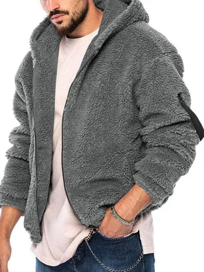 Men's Winter Jacket Double Hood Warm Insulated
