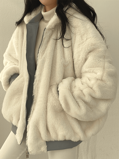 Women's Modern Oversized Leather Jacket