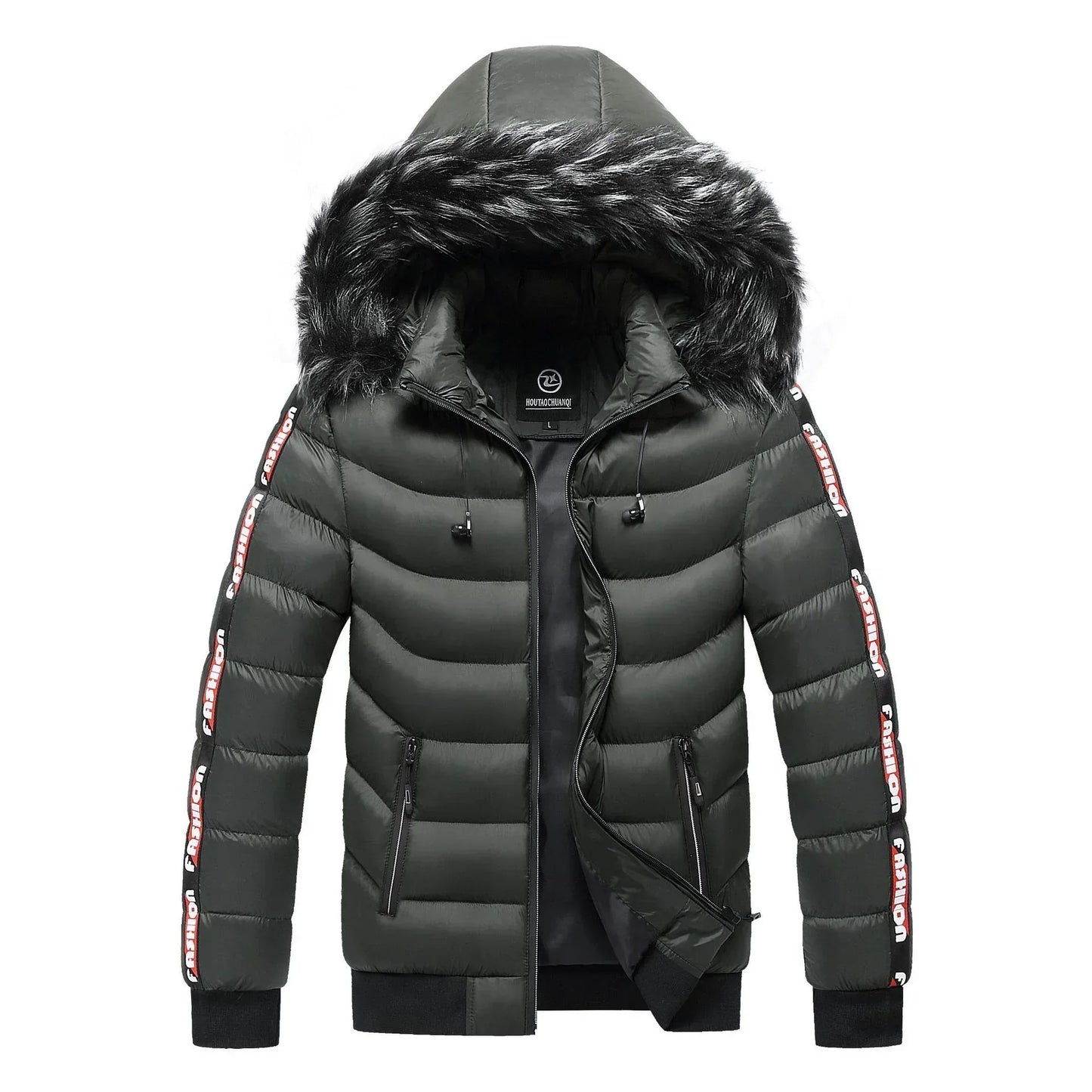 Women's Winter Dress Fur Hood