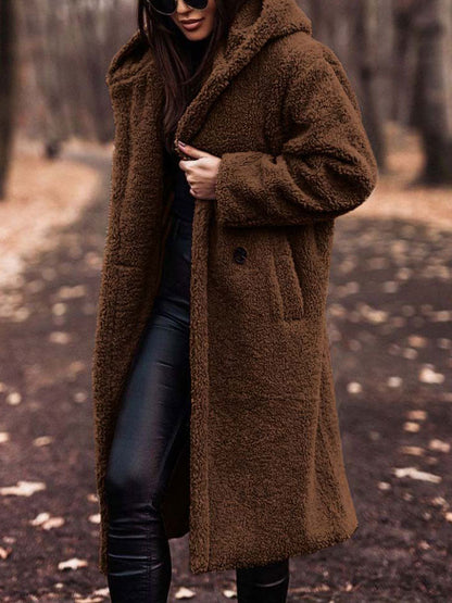 Weiche Teddy-Jacke Damen - IdealeKleiden