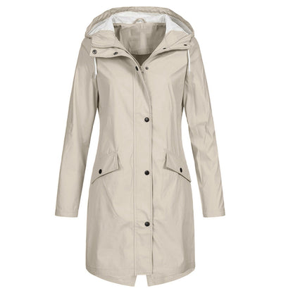 Women's Raincoat Hooded Model Water Repellent