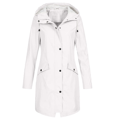 Women's Waterproof Hooded Raincoat