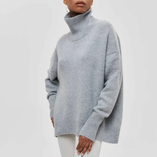 Soft Winter Sweaters Oversized Turtleneck