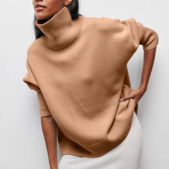 Soft Winter Sweaters Oversized Turtleneck