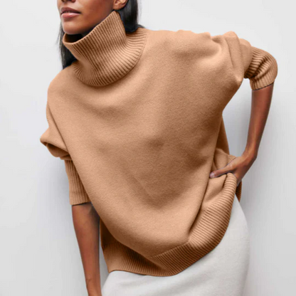 Soft Winter Sweaters Oversized Turtleneck