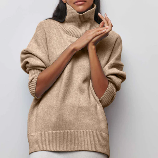 Soft Winter Sweaters Oversized Turtleneck