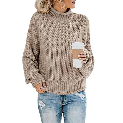 Soft Turtleneck Chunky Knit Sweater