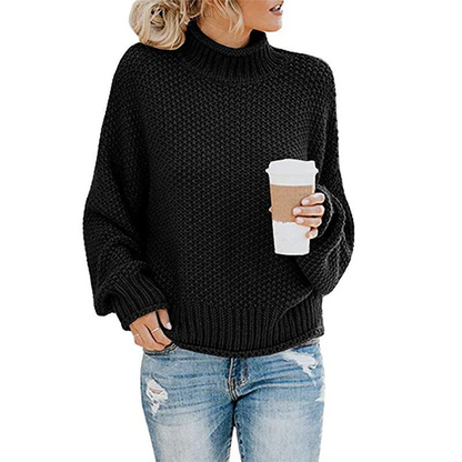 Soft Turtleneck Chunky Knit Sweater