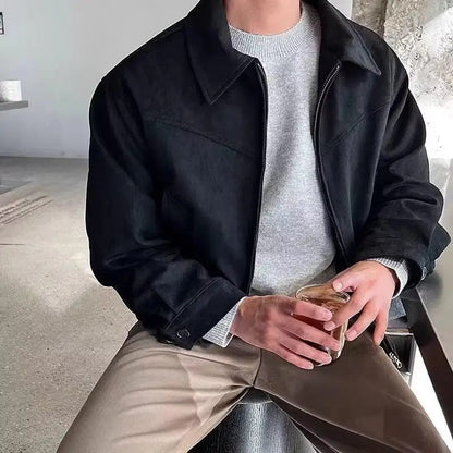 Stylish Men's Vintage Look Classic Jacket