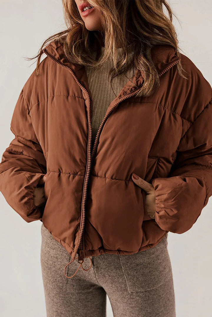 Damen Pufferjacke Warm und Leicht - IdealeKleiden