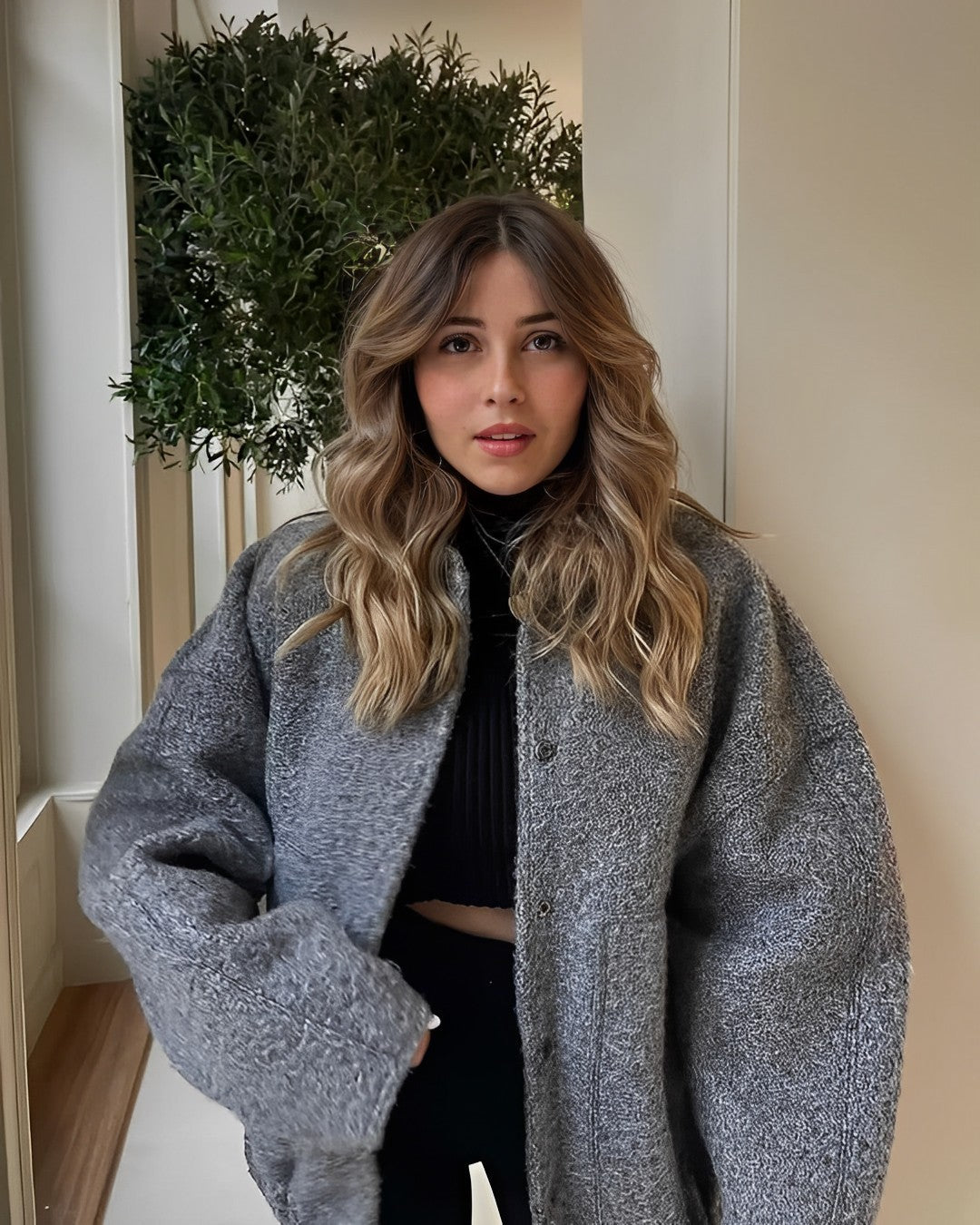 Large Bomber Jacket Oversized Fleece Softshell