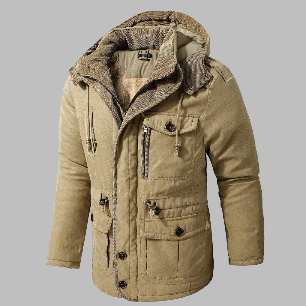 Men's Winter Jacket Practical With Many Pockets